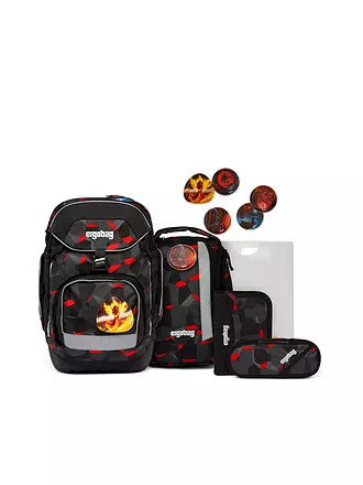 ERGOBAG | Ensemble de cartables 6 pièces PACK BlütenzauBär | schwarz